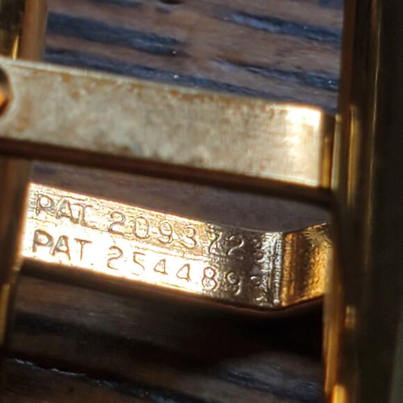 Destino Cufflinks Enamel Stripes Watch Band Retro Mens 1/20 10K Gold Filled MCM - Picture 10 of 12